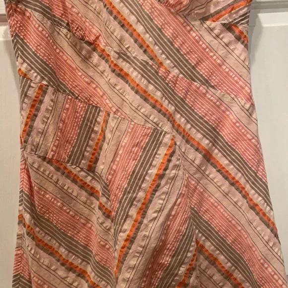 Fat Face Sear-sucker Striped Cotton Dress - Picture 2 of 6